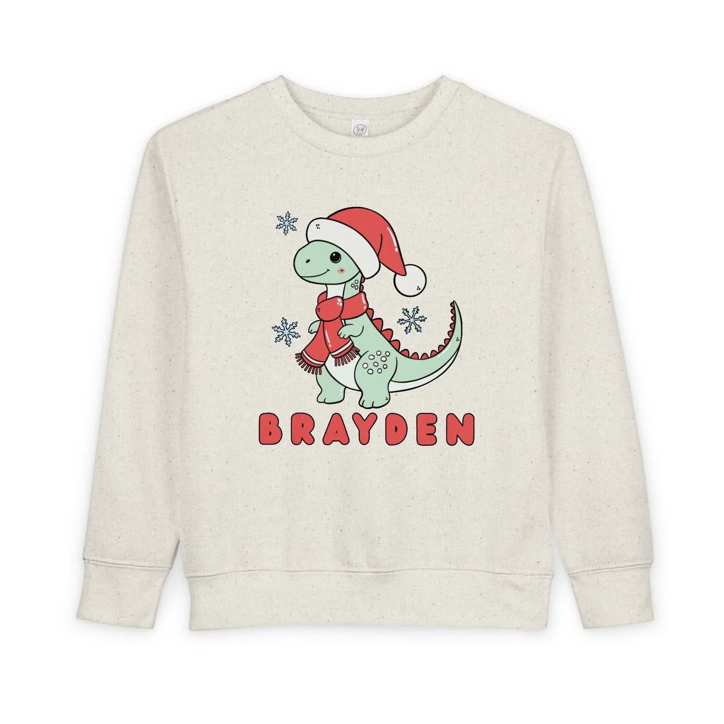 Personalized Christmas Dinosaur Sweatshirt