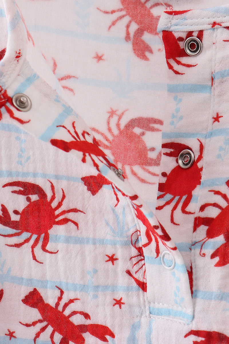 Costal Printed Muslin Top
