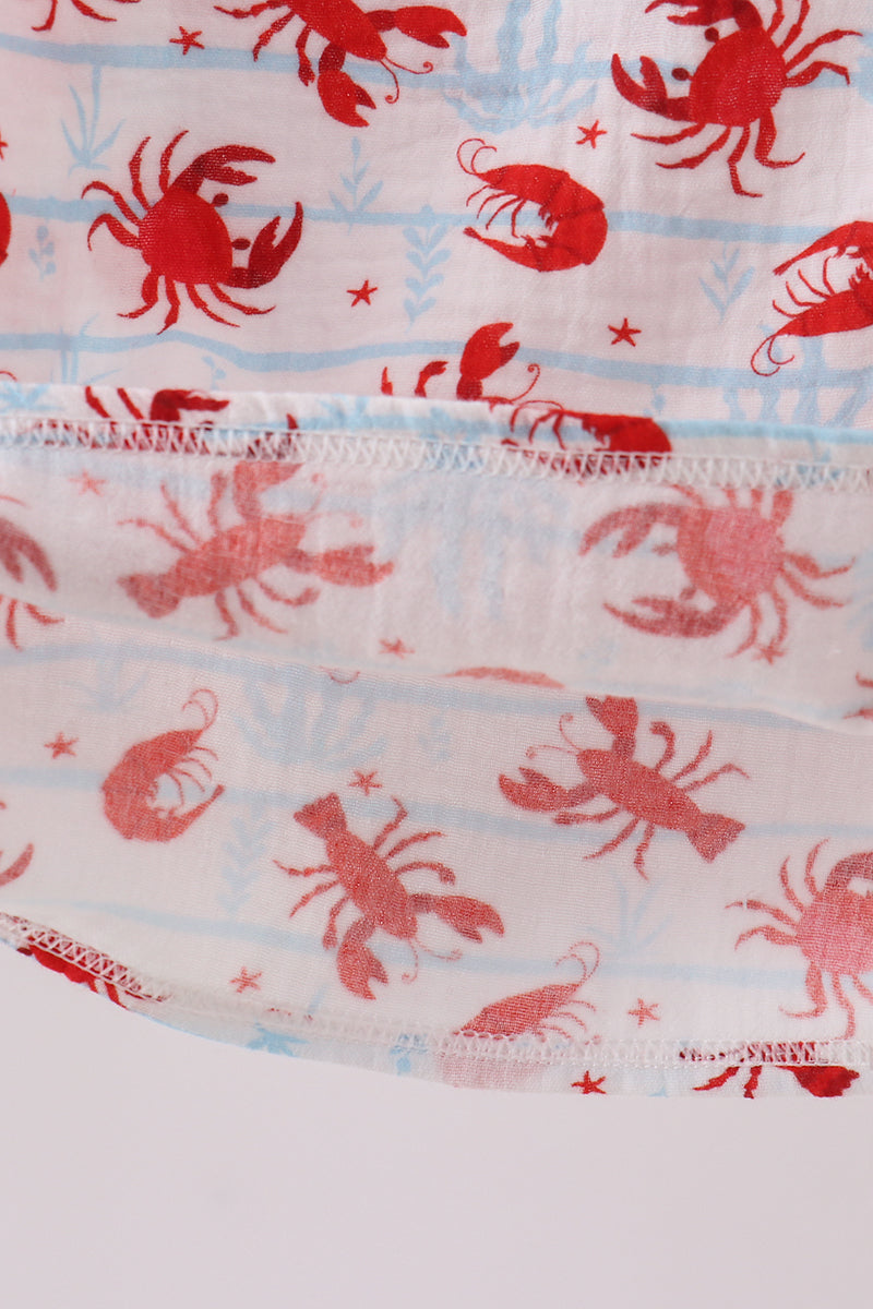 Costal Printed Muslin Top