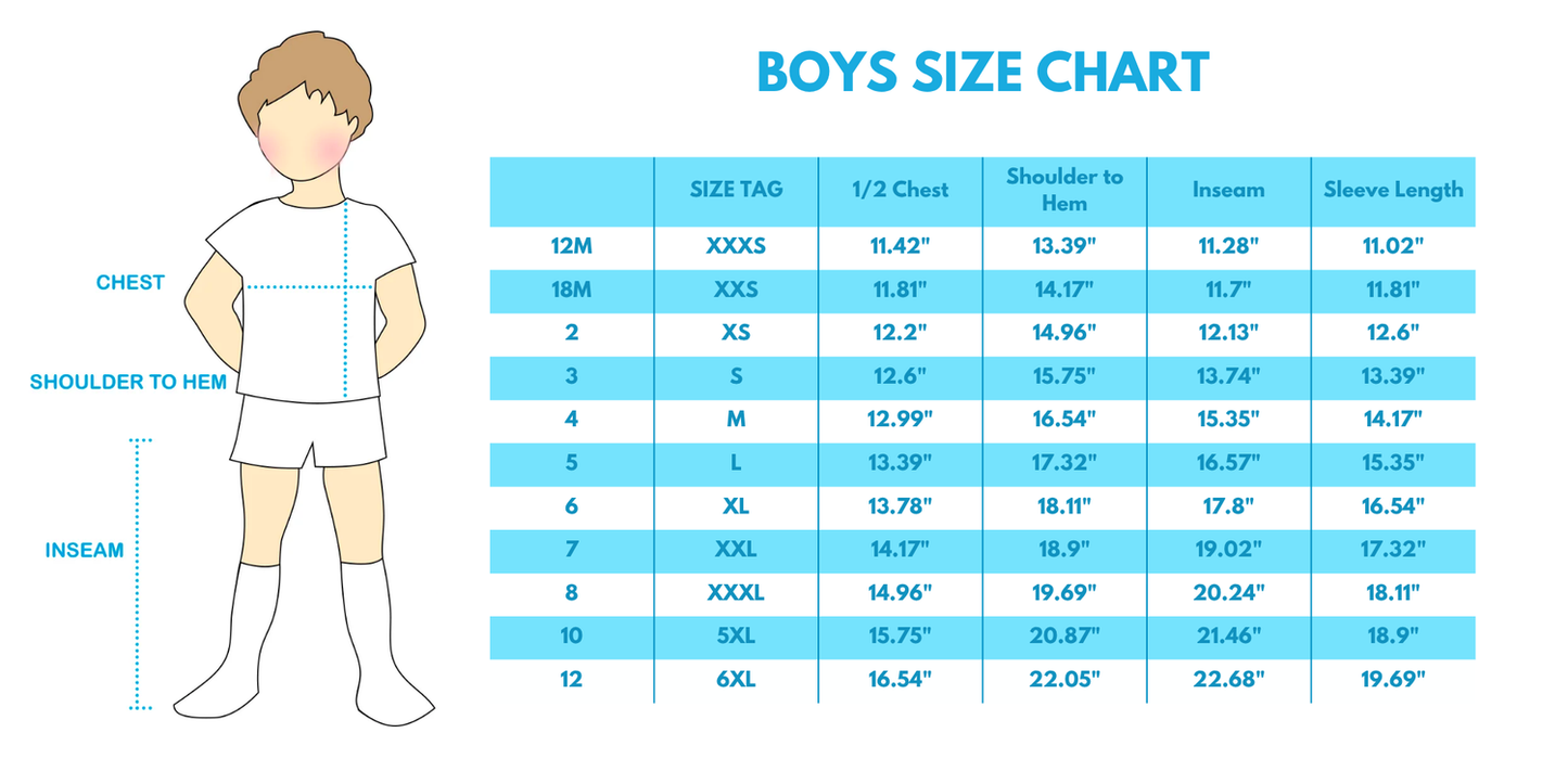 Blue Shark Applique Shorts Set