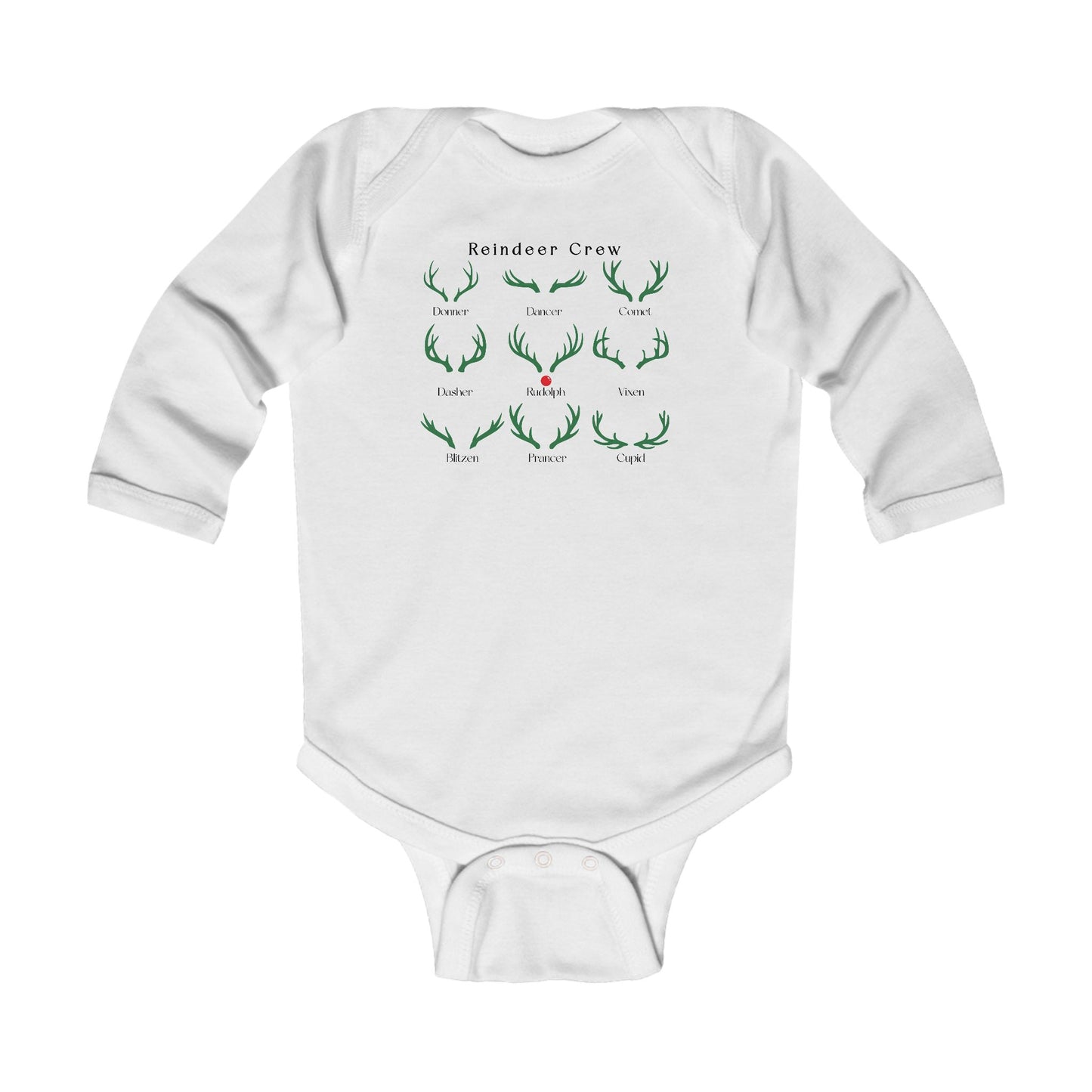 Reindeer Crew Long -Sleeved Onesie
