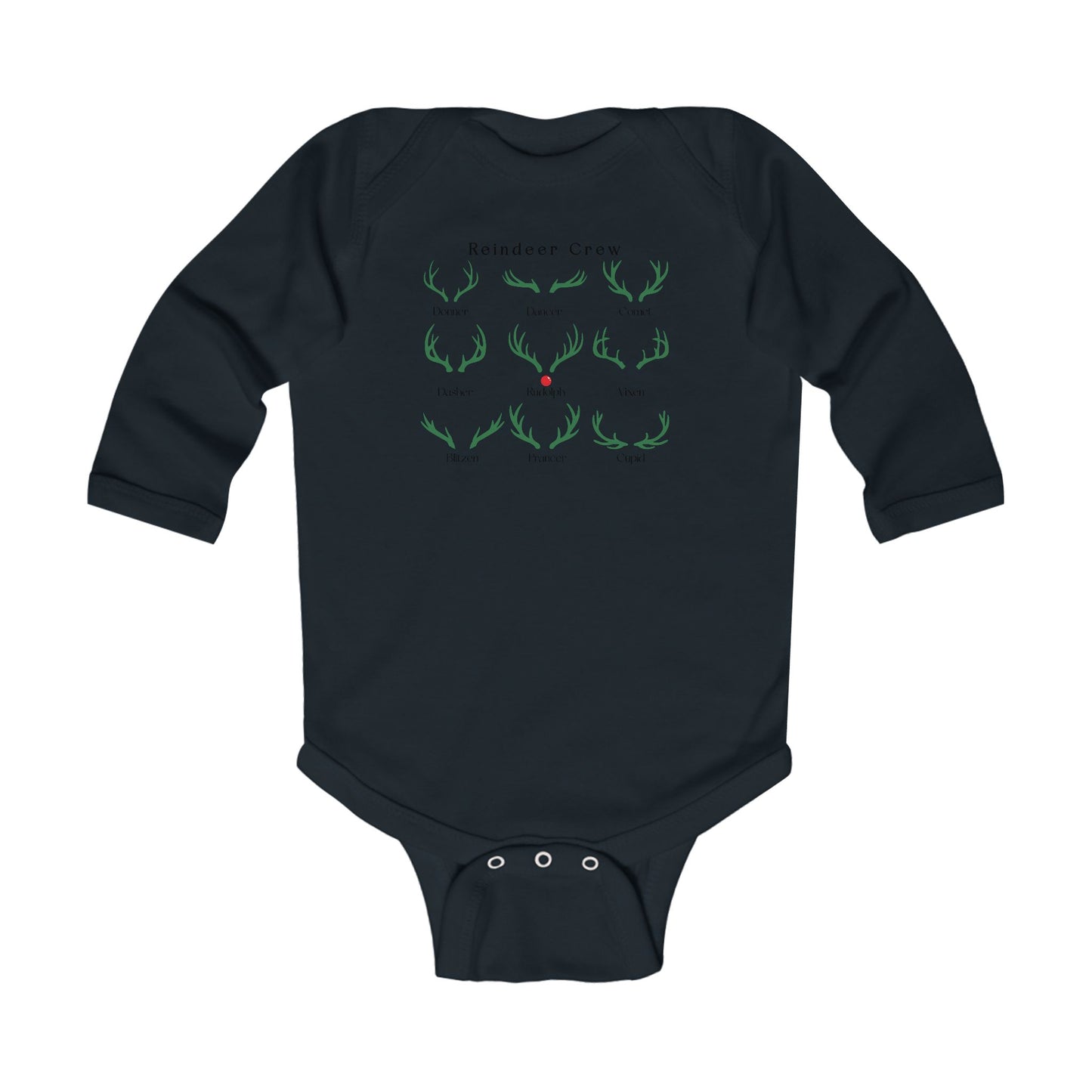 Reindeer Crew Long -Sleeved Onesie