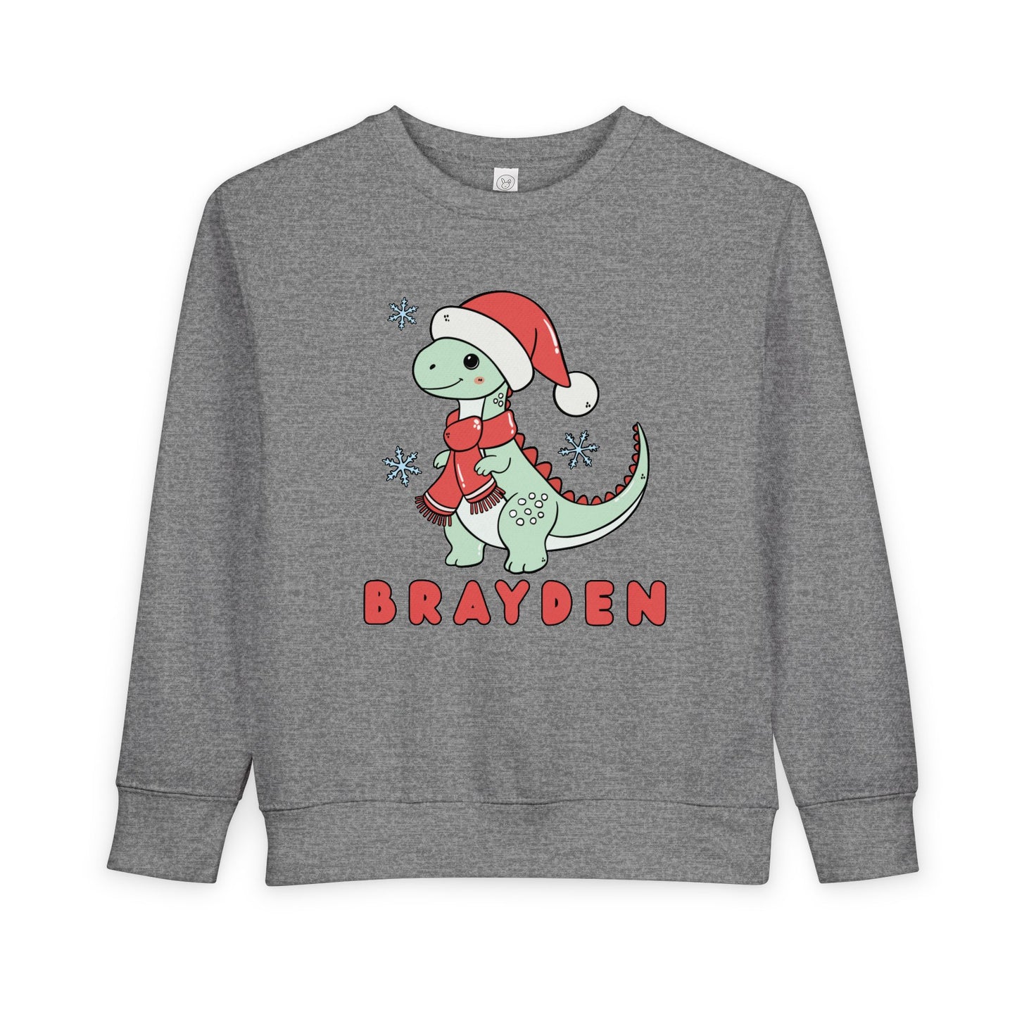 Personalized Christmas Dinosaur Sweatshirt