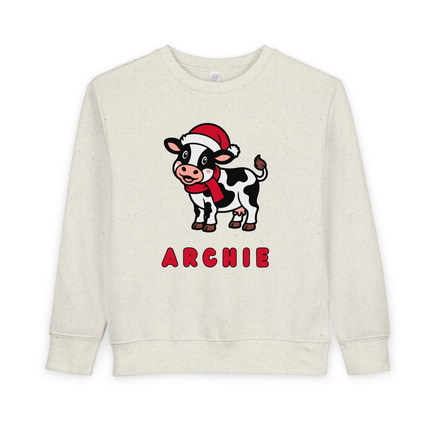 Personalized Christmas Cow Sweatshirt