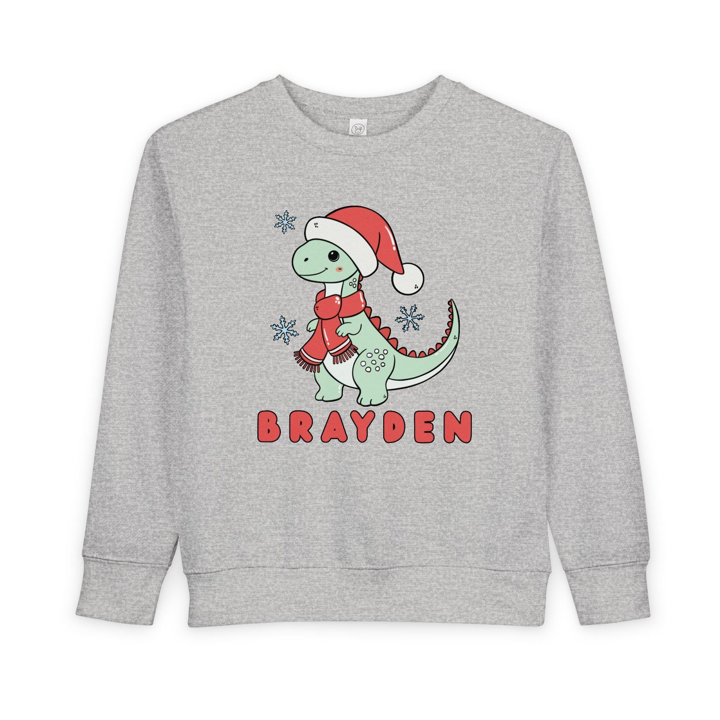 Personalized Christmas Dinosaur Sweatshirt