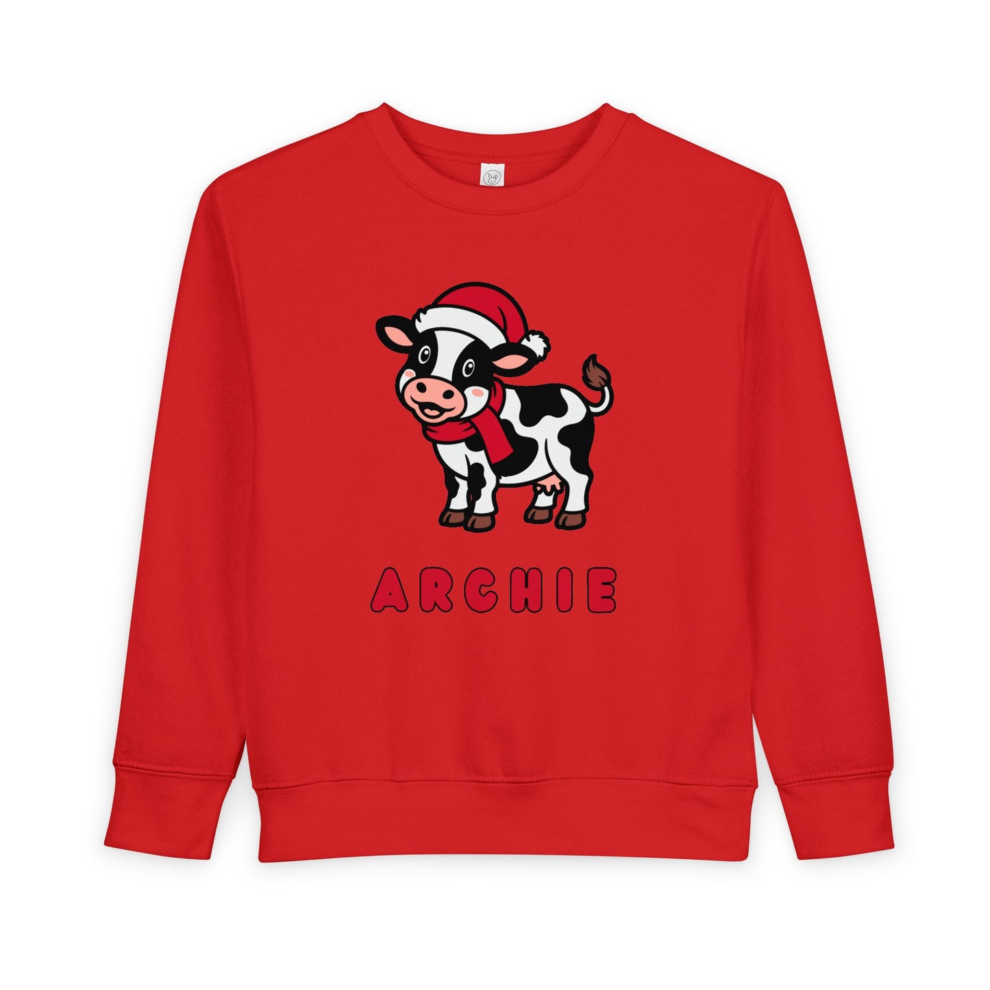 Personalized Christmas Cow Sweatshirt