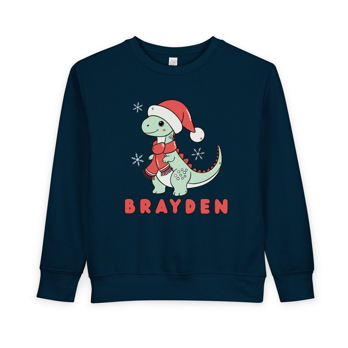 Personalized Christmas Dinosaur Sweatshirt