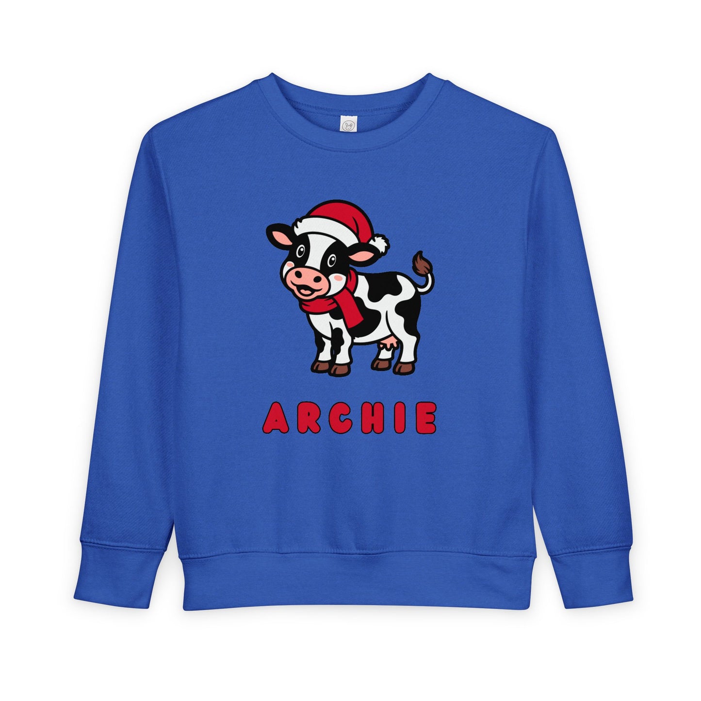 Personalized Christmas Cow Sweatshirt