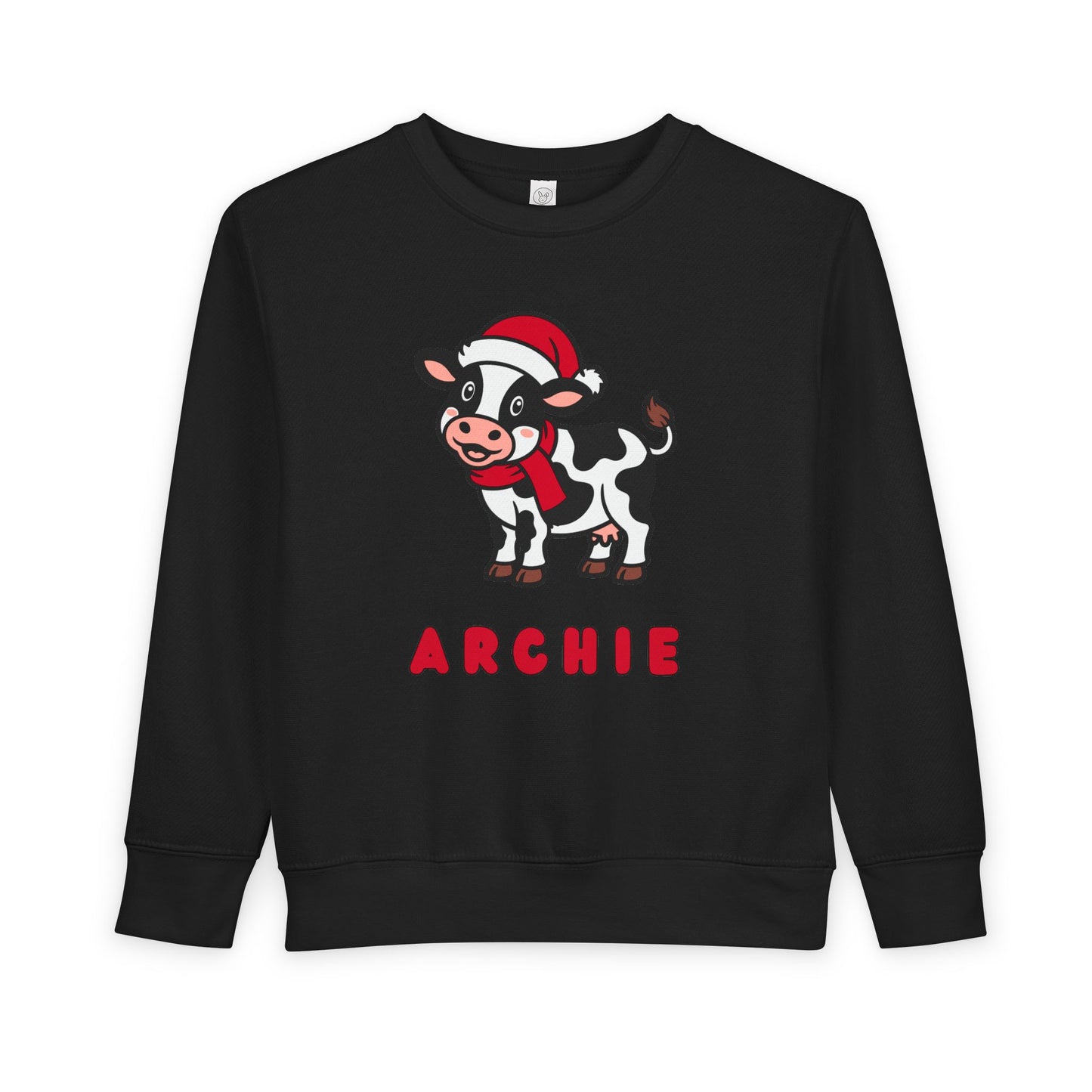 Personalized Christmas Cow Sweatshirt