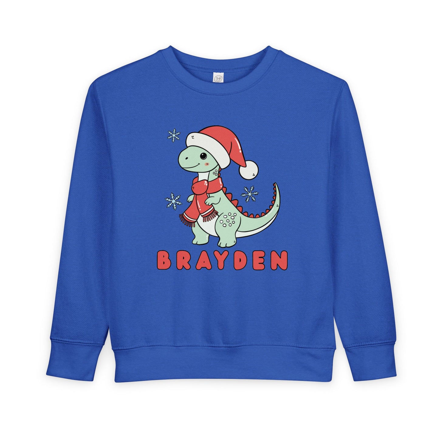 Personalized Christmas Dinosaur Sweatshirt