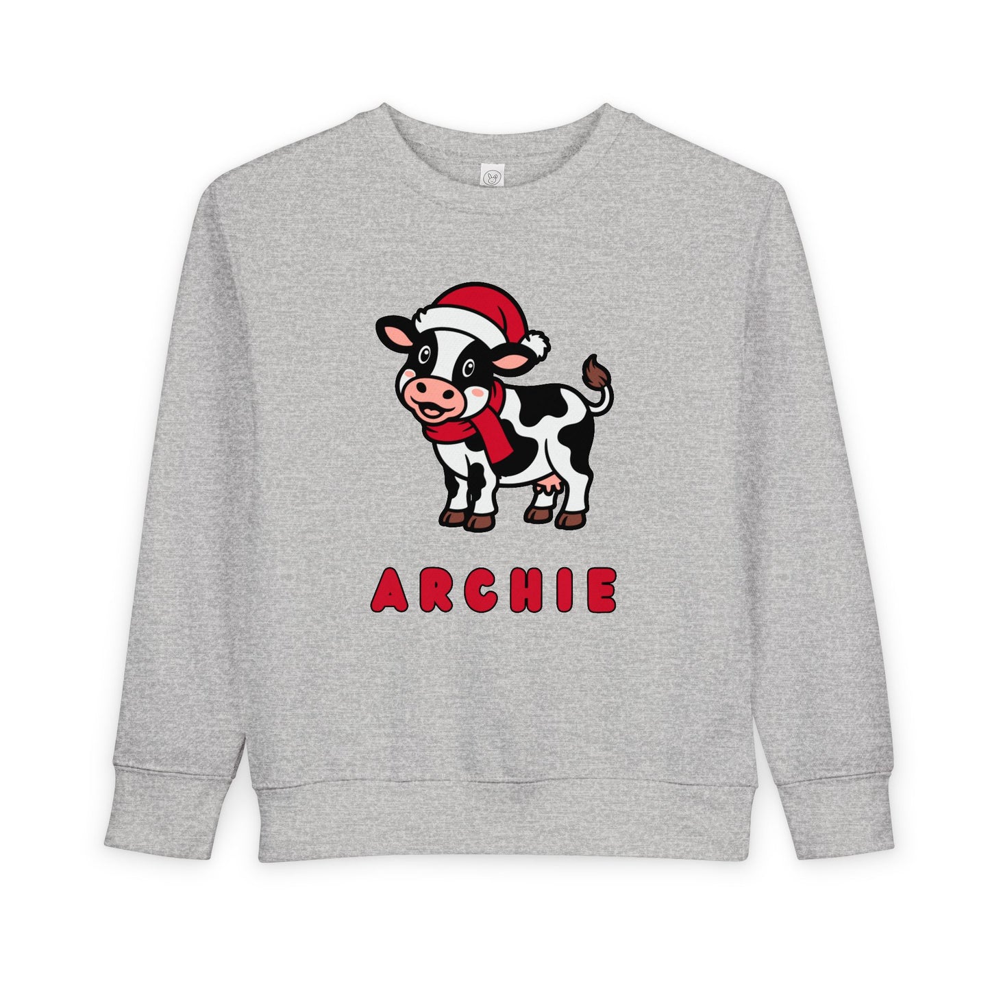 Personalized Christmas Cow Sweatshirt