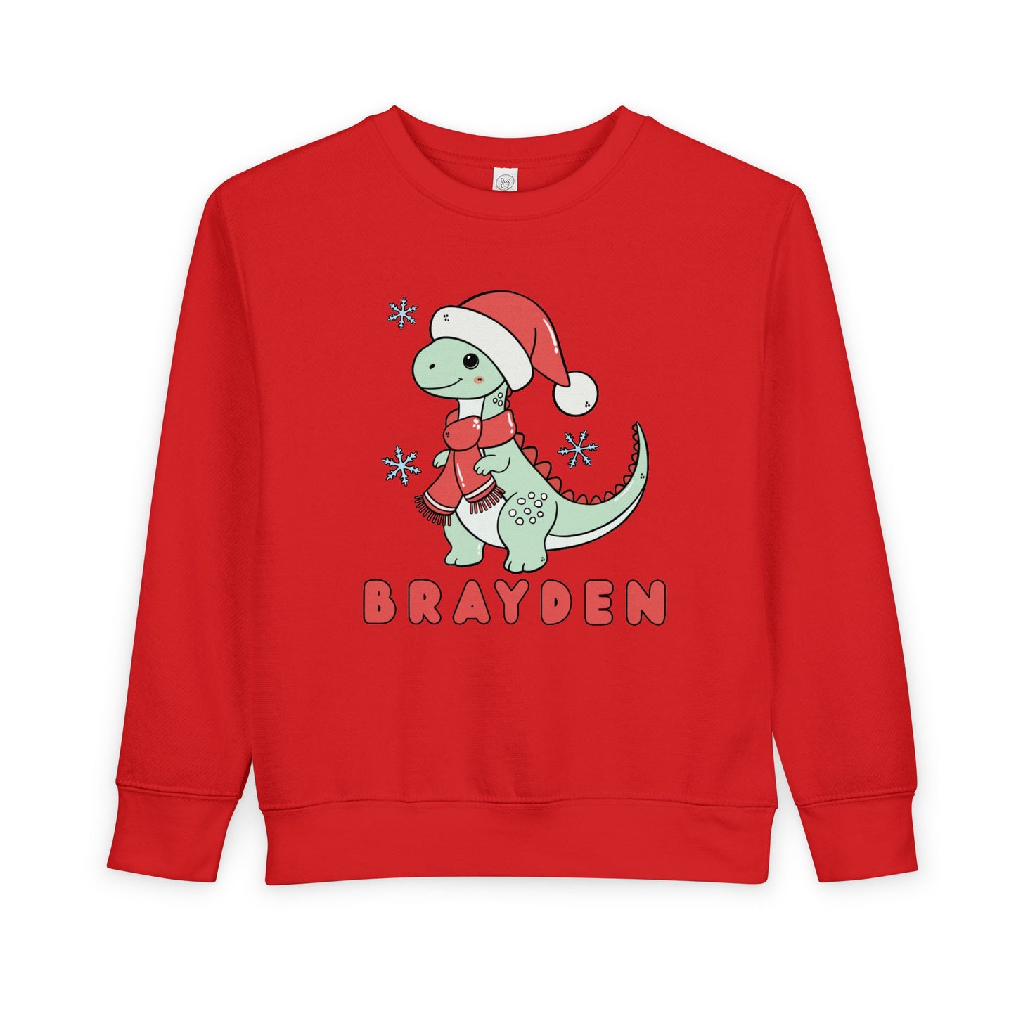 Personalized Christmas Dinosaur Sweatshirt