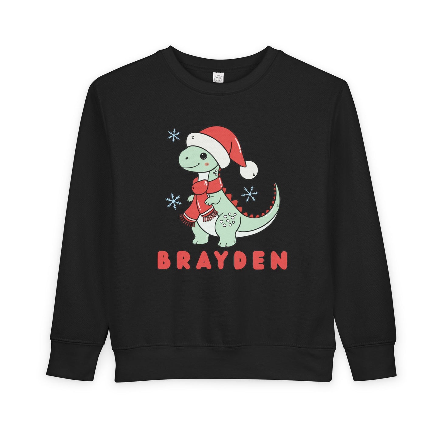 Personalized Christmas Dinosaur Sweatshirt