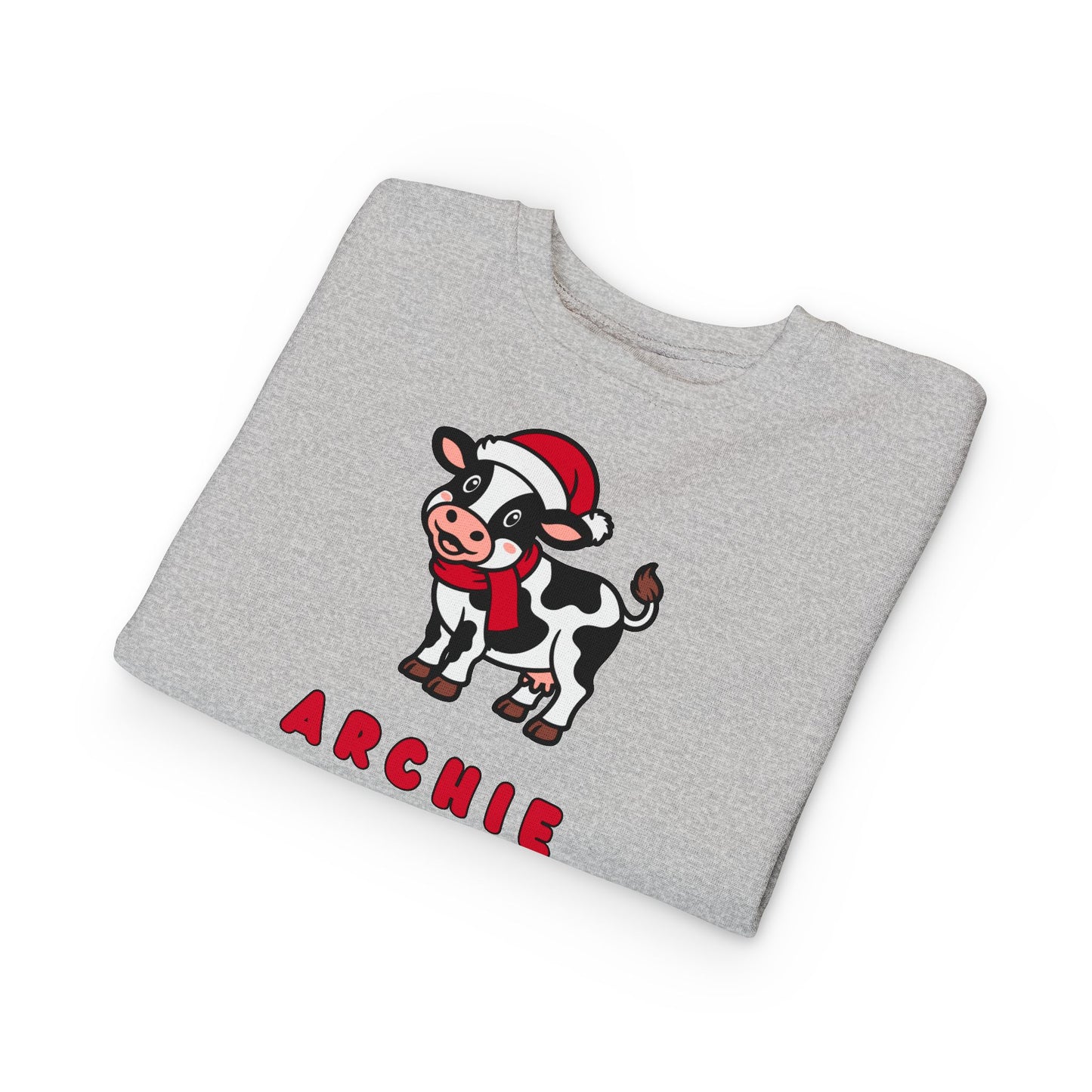 Personalized Christmas Cow Sweatshirt