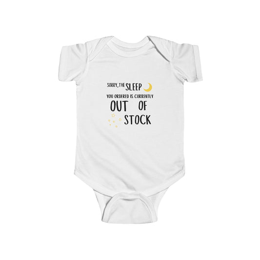 Sleep is Out of Stock Onesie